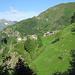Le baite di Alpe San Giorgio 1400 mt poco dopo aver superato San Gottardo di Rimella.