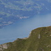 On the west summit of Gamsberg looking down to Sichelchammm and Walensee