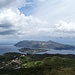 Der Blick zur südlichen Nachbarinsel Vulcano und die Südspitze von Lipari