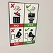Anleitung auf dem WC der Zentralbahn