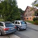 Auf dem Wanderparkplatz beim Gasthof Neutrasfelsen.