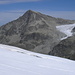 Der Piz Tschierva 3546m und der sterbende Gletscher Vadrettin da Tschierva (rechts davon)