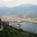 salendo dalla direttissima per il Monte Barro : panoramica su Lecco