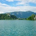 18.06.2018: Am See von Bled sieht man gut hinauf zum Hochstuhl.