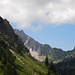 Von hier aus gut zu sehen: Der Nordwestgrat des Nebelhorns. Auch ein geiles Teil.