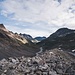 Auf der östlichen Moräne des Ochsentaler Gletschers mit Blick zum Silvretta Stausee