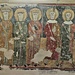 Durante l'ultimo dei vari allungamenti venne alla luce un affresco risalente al XII secolo raffigurante dieci figure di fattezze non usuali.