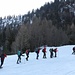 il gruppo sprint in testa avanza verso l'Alpe Leiunscia 