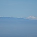Blick über den Chasseral zum 230 km entfernten Mont Blanc.