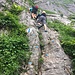 Section (sur)équipée sous le Sitzstein...même les prises sont coloriées !