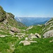 Die Alpe Cortechiuso liegt am Rande einer lieblichen Wiesenmulde.