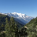 Der Mont Blanc ist praktisch während der ganzen Tour zu sehen.