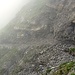der Nebel holt uns ein im Aufstieg zur Alp Oberfeld