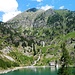 La costa del lago percorsa all'andata.