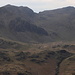 Hard Knott - Blick zu den beiden höchsten Gipfeln in England, Sca Fell und Scafell Pike.