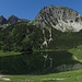 Der Untere Gaisalpsee ist heute ein Traum von Postkartenmotiv.