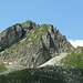 Schochenspitze Nordgrat, die einzelnen Kletterabschnitte sind gut auszumachen