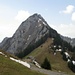 Formschöne Rigi-Hochflue 1698m - der Aufstieg erfolgt mehrheitlich dem Grat entlang. Beginn hinter der Alphütte.