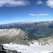 grandioses Panorama - mit unzähligen der höchsten Schweizer Gipfeln (von der Zumstein- und Dufourspitze übers Finsteraarhorn bis zum Oberalpstock)
