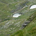 i due piccoli laghetti sopra la Forcola sul percorso verso il pass Bernina