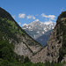 Blick "durch" die Saltinaschlucht zu den Berner Alpen
