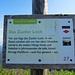 Schild oberhalb vom Zastlerkessel