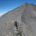 Gipfel des Piz Segnas, ein Schutthaufen.