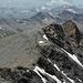 The minor western summit - view from the summit of Piz Piot.