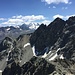 Blick auf den Piz Bernina von der Albana Scharte, rechts am Rand Piz Albana