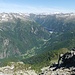 panorama verso la Val Lavizzara e Lago del Sambuco