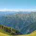 Panoramica dal passo che collega Zeda a Marona verso il Monte Rosa