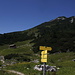 Rückblick von der Traunsteiner Hütte zum Gipfel