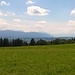Blick Richtung Ammergauer - und Allgäuer Alpen