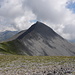 Auf dem Petit Mounier mit Blick zum Hauptgipfel. Über den Verbindungsgrat erfolgt - logischerweise -  der Schlussanstieg.