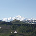 Am Gipfel des Tête du Pré des Saix mit Blick zum Mont Blanc.