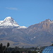 hier die beiden Gipfel nochmals am letzten Morgen unseres Aufenthaltes im Andenhochland - leider war es uns nicht vergönnt auch nur einen Gipfel bei solchem Wetter zu besteigen