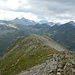 Von Punkt 2764 m auf den langen Grat zum Brunhorngipfel