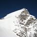 Rottalsattel mit Südost-Flanke Jungfrau, welche auf der linken Seite zum Gipfel erstiegen wird