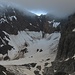 Der ostseitige Anstieg über den Suldenferner zum Königsjoch ist inzwischen sehr ausgeapert; ein Blick .....