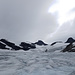 Eher ungemütliches Wetter auf dem Gletscher