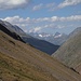 Blick vom Hochjochhospiz talauswärts zu den Stubaier Alpen