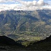Tiefblick nach Aosta, man kann sich kaum sattsehen.