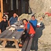 Diner en terrasse à Saleinaz, privilège pas si fréquent à 2700m