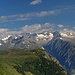 Blick zurück:Gebidum,  vom Bietschhorn bis Aletschhorn
