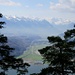 vom Haslihorn öffnet sich der Tief- und Weitblick auf das Ende des Alpnachersees, Sarnersee und die Berner Alpen