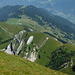 View back down to the peaks Stelli and Brotjoggli.