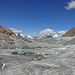 Blick vom Gletscher gegen das Matterhorn