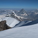 Blick vom Lyskamm zum Matterhorn