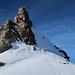 Weitere Berggänger im steilen Aufstieg zum Schwarzhorn.
