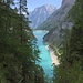 Gigerwaldsee und Calanda, vom Bärenpfad aus